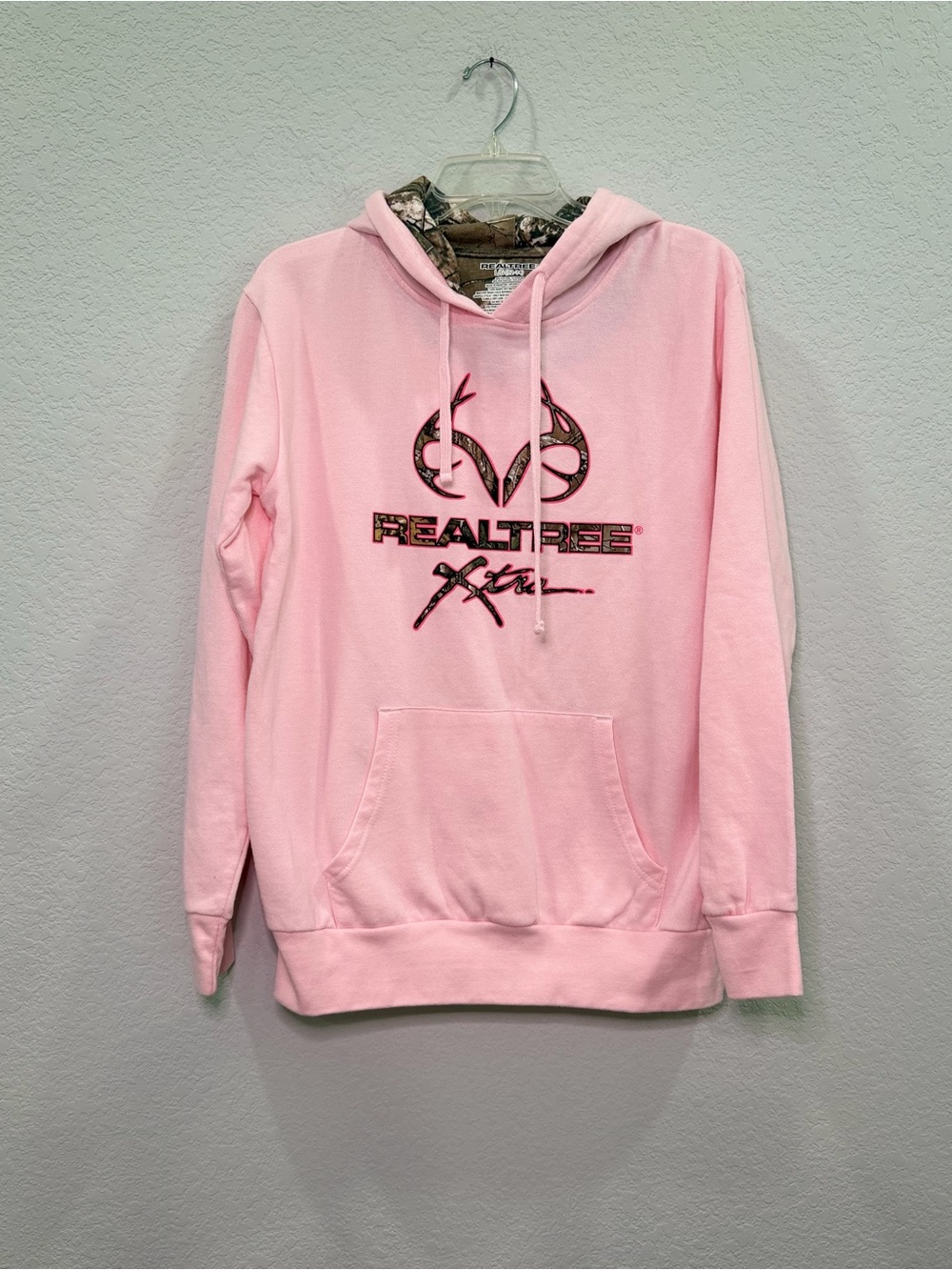 Realtree Pink Hooded Sweatshirt - L